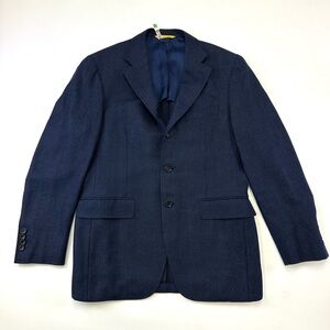 Canali Kei blue wool sportcoat blazer Mens Size 40R